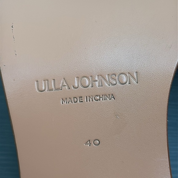 Ulla Johnson RARE Deia High Block Heel Sandal Woven Ankle Strap Natural EU40 - Picture 12 of 16